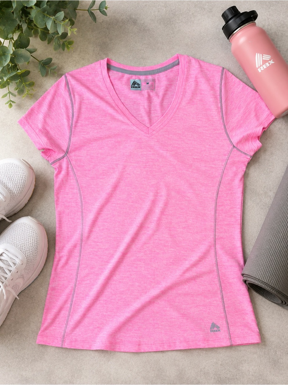RBX Women’s Pink V-Neck Performance Tee